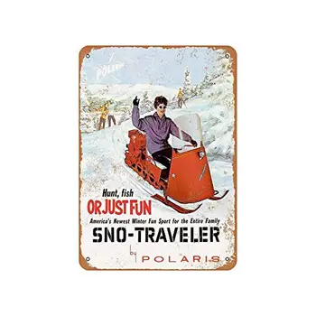 Uptell Kovové Prihlásiť Vintage Polaris SNO-Cestovateľ snežné skútre Kovové Znamení Umenia Jedáleň Kuchyňa Dekorácie Pitnej Elegantné Nástenné Sti