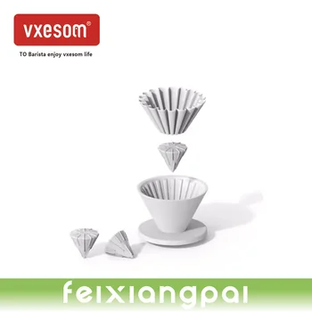 VXESOM Kávy Dripper Transformer Varenia na Optimalizáciu konverzií, Aby Vlna Papierový Filter Kompatibilný s pre V60 Filter Rozšírené Sladkosť