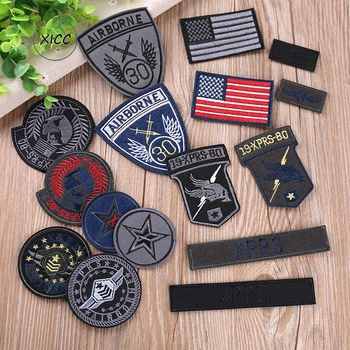 Vlajku USA Vojenské Appliques Odznaky Pohode Národnej Vyšívané Batoh Škvrny na Oblečení Fashion, DIY Prúžok Nálepky Nášivka