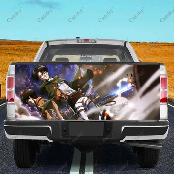 Vlastné Anime Útok Na Titan Auto Chvost batožinového priestoru Chrániť Vinly Zábal Nálepky Odtlačkový Auta, Kapota Dekorácie-Nálepky na SUV Off-road Pickup