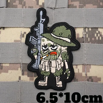Vojenské Taktické Vyšívané Škvrny Remienok Batoh Odznak s Hákom Podklad pre Odevy
