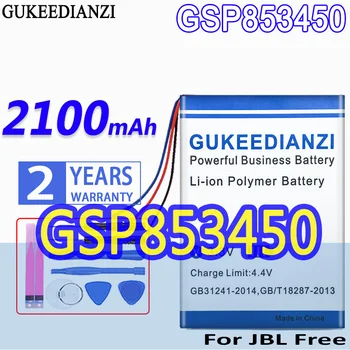 Vysoká Kapacita GUKEEDIANZI Batérie GSP853450 2100mAh Pre JBL Nabíjačku Box Zdarma X Digitálny Batérie
