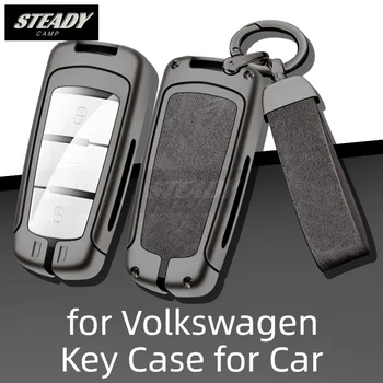 Zliatiny zinku Auto na Diaľkové Ovládanie Tlačidlo puzdro pre Volkswagen Magotan B7 CC Keyless Chránič Shell Keychain Auto Príslušenstvo