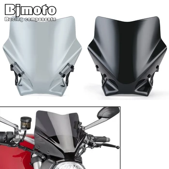 Čelné sklo čelné Sklo Pre Ducati Monster 797 Monster 821 1200 1200S 1200R 2014 - 2020 Vietor Obrazovke Deflektor Chránič Motocykel