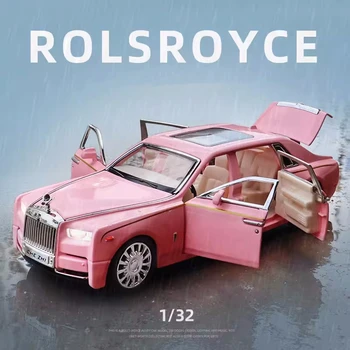 1:32 Rolls-Royce Phantom Zliatiny Luxy Auto Model Simulácie Diecasts Kovové Hračky Zvuk a Svetlo Auto Model Kolekcie Deti Darček